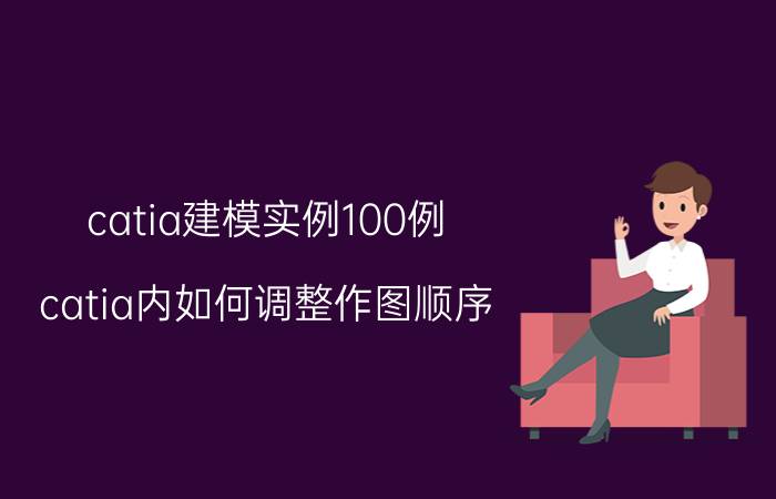 catia建模实例100例 catia内如何调整作图顺序？